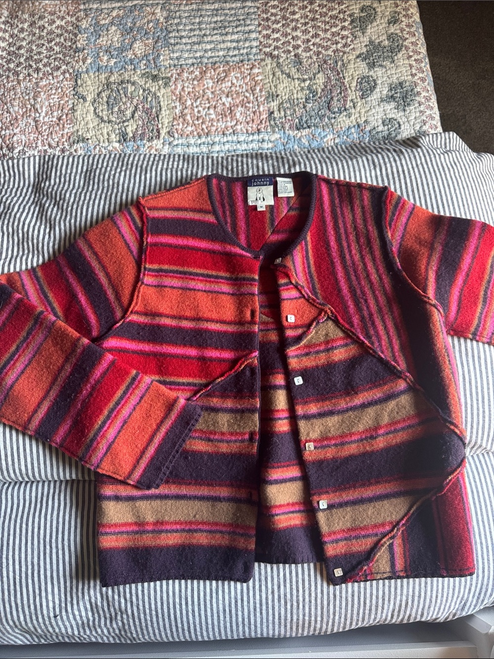 Vintage Cousin Johnny Striped sweater